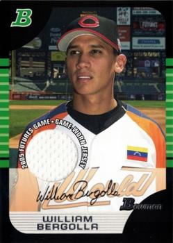 2005 Bowman Draft Picks & Prospects - Futures Game Jersey Relics #BDP141 William Bergolla Front