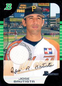 2005 Bowman Draft Picks & Prospects - Futures Game Jersey Relics #BDP145 Jose Bautista Front