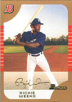 2005 Bowman Draft Picks & Prospects - Gold #BDP1 Rickie Weeks Front