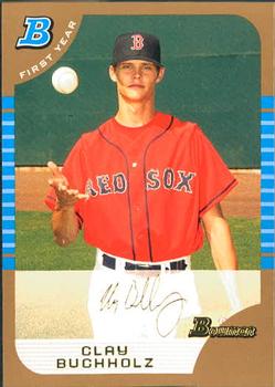 2005 Bowman Draft Picks & Prospects - Gold #BDP81 Clay Buchholz Front
