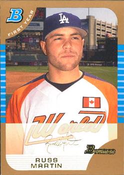 2005 Bowman Draft Picks & Prospects - Gold #BDP135 Russell Martin Front