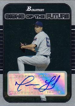 2005 Bowman Draft Picks & Prospects - Signs of the Future #SOF-AG Angel Guzman Front