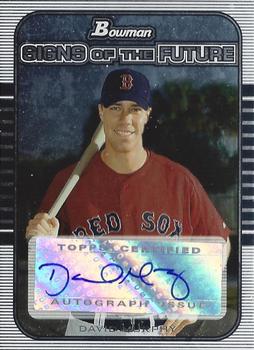 2005 Bowman Draft Picks & Prospects - Signs of the Future #SOF-DM David Murphy Front