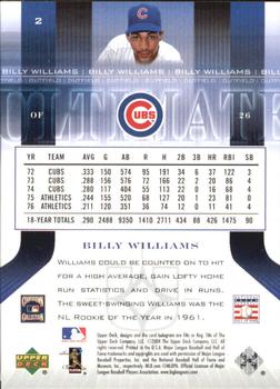 2004 Upper Deck Ultimate Collection #2 Billy Williams Back