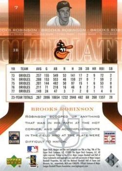 2004 Upper Deck Ultimate Collection #7 Brooks Robinson Back