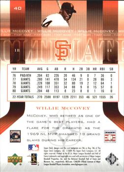 2004 Upper Deck Ultimate Collection #40 Willie McCovey Back