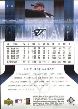 2004 Upper Deck Ultimate Collection #112 Roy Halladay Back