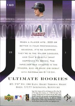 2004 Upper Deck Ultimate Collection #160 Andy Green Back