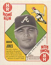 2005 Bowman Heritage - ‘51 Topps Heritage Blue Backs #5 Andruw Jones Front