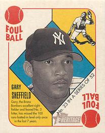 2005 Bowman Heritage - ‘51 Topps Heritage Blue Backs #23 Gary Sheffield Front