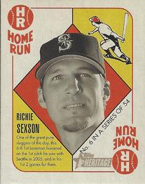 2005 Bowman Heritage - ‘51 Topps Heritage Red Backs #6 Richie Sexson Front