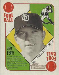 2005 Bowman Heritage - ‘51 Topps Heritage Red Backs #12 Jake Peavy Front