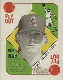 2005 Bowman Heritage - ‘51 Topps Heritage Red Backs #26 Jered Weaver Front