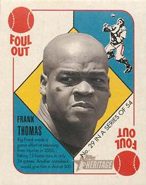 2005 Bowman Heritage - ‘51 Topps Heritage Red Backs #29 Frank Thomas Front