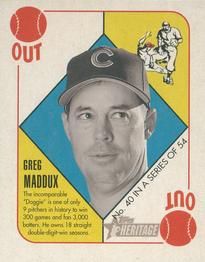 2005 Bowman Heritage - ‘51 Topps Heritage Red Backs #40 Greg Maddux Front