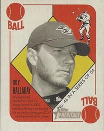 2005 Bowman Heritage - ‘51 Topps Heritage Red Backs #46 Roy Halladay Front