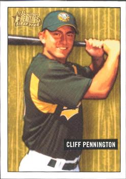 2005 Bowman Heritage - Draft Pick Variation #331 Cliff Pennington Front