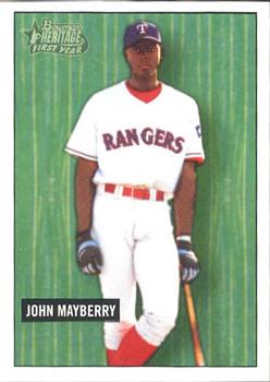 2005 Bowman Heritage - Draft Pick Variation #332 John Mayberry Jr. Front