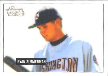 2005 Bowman Heritage - Draft Pick Variation #340 Ryan Zimmerman Front