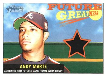 2005 Bowman Heritage - Future Greatness Jersey Relics #FG-AMA Andy Marte Front