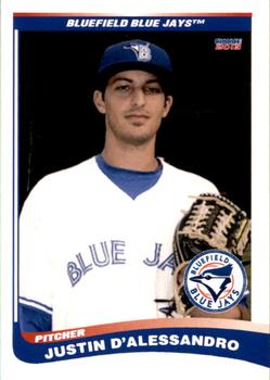 2013 Choice Bluefield Blue Jays #05 Justin D'Alessandro Front