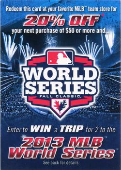 2013 Choice Bluefield Blue Jays #NNO 2013 World Series Sweepstakes Front