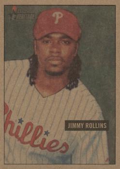 2005 Bowman Heritage - Mahogany #76 Jimmy Rollins Front
