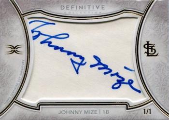 2018 Topps Definitive Collection - Definitive Cut Signatures Set #DCS-JMI Johnny Mize Front