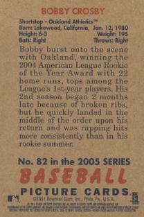 2005 Bowman Heritage - Mini #82 Bobby Crosby Back