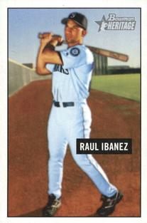 2005 Bowman Heritage - Mini #158 Raul Ibanez Front