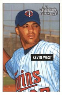 2005 Bowman Heritage - Mini #225 Kevin West Front