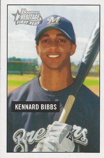 2005 Bowman Heritage - Mini #251 Kennard Bibbs Front