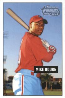 2005 Bowman Heritage - Mini #270 Mike Bourn Front