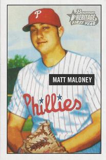 2005 Bowman Heritage - Mini #281 Matt Maloney Front