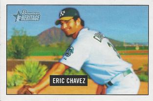 2005 Bowman Heritage - Mini #314 Eric Chavez Front