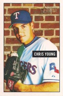 2005 Bowman Heritage - Mini #321 Chris Young Front
