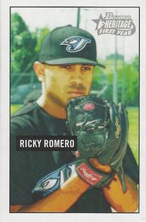 2005 Bowman Heritage - Mini #334 Ricky Romero Front
