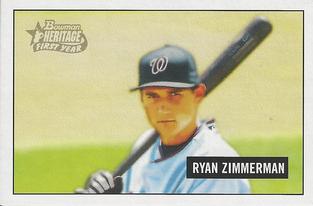 2005 Bowman Heritage - Mini #340 Ryan Zimmerman Front