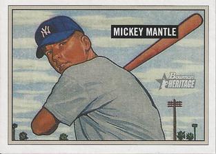 2005 Bowman Heritage - Mini #350 Mickey Mantle Front