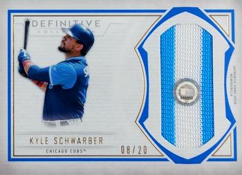 2018 Topps Definitive Collection - Jumbo Relic Collection Blue #DJRC-KS Kyle Schwarber Front