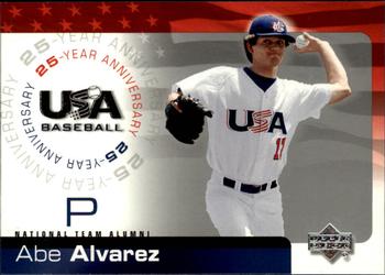 2004 Upper Deck USA 25th Anniversary #USA-4 Abe Alvarez Front