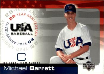 2004 Upper Deck USA 25th Anniversary #USA-10 Michael Barrett Front