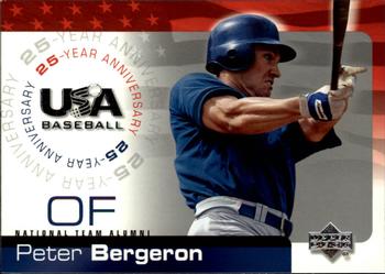 2004 Upper Deck USA 25th Anniversary #USA-15 Peter Bergeron Front