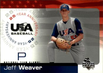 2004 Upper Deck USA 25th Anniversary #USA-20 Jeff Weaver Front