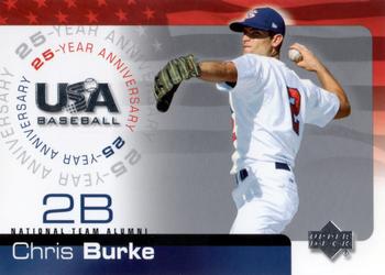 2004 Upper Deck USA 25th Anniversary #USA-30 Chris Burke Front