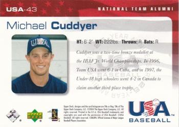 2004 Upper Deck USA 25th Anniversary #USA-43 Michael Cuddyer Back