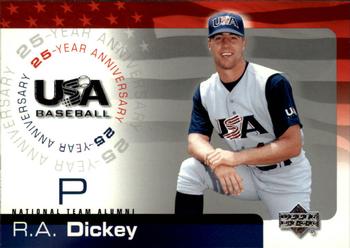 2004 Upper Deck USA 25th Anniversary #USA-47 R.A. Dickey Front