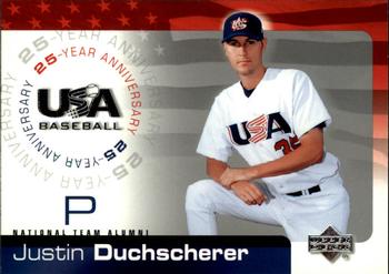 2004 Upper Deck USA 25th Anniversary #USA-53 Justin Duchscherer Front
