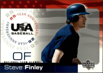 2004 Upper Deck USA 25th Anniversary #USA-58 Steve Finley Front