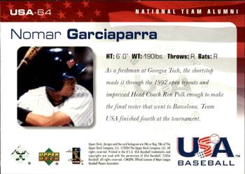 2004 Upper Deck USA 25th Anniversary #USA-64 Nomar Garciaparra Back